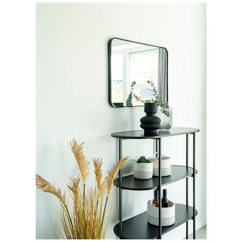 Libreria Vita - Nero - Metallo - 85x36x111 Cm - Foto 2