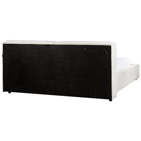 Letto Tessuto Linards 160 X 200 Cm Bianco Sporco - Foto 8