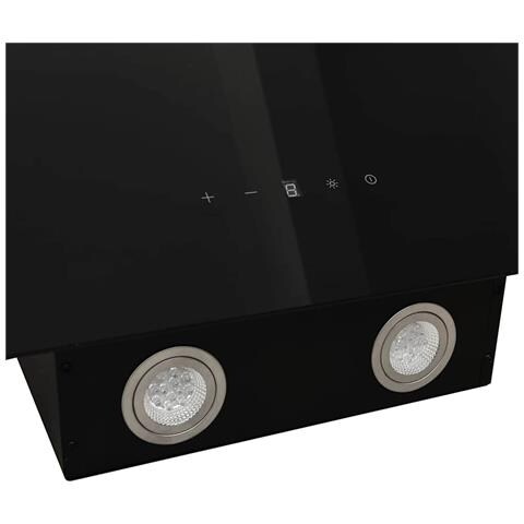 Cappa a Parete 60 cm in Acciaio e Vetro Temperato Nero - Foto 10