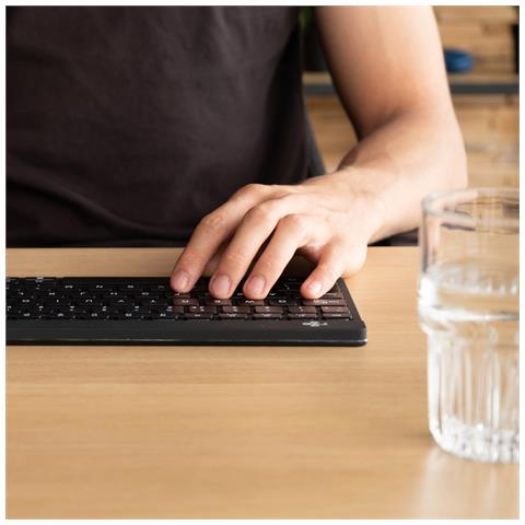 Tastiera Wireless 8719274492092 (Layout Inglese) Colore Nero - Foto 4