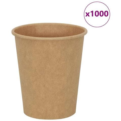 Bicchieri Da Caffè In Carta 1000 Pz 8oz 200ml Marrone - Foto 1