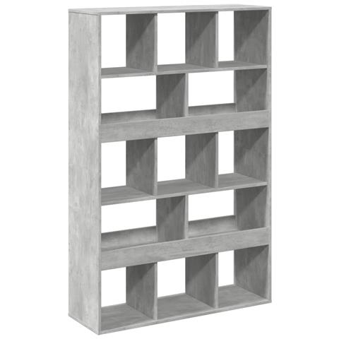 Libreria Grigio Cemento 100x33x156,5 Cm In Truciolato - Foto 2