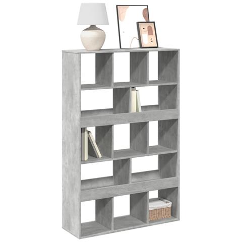 Libreria Grigio Cemento 100x33x156,5 Cm In Truciolato - Foto 1