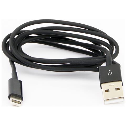 Dam Cavo Piatto  Lightning 8 Pin 1m 100x1x1 Cm. Colore Nero - Foto 1