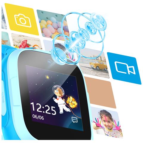 Smartwatch Wifi Bambini Con Videochiamata, Blu - Foto 2