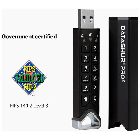 datAshur PRO2 unità flash USB 8 GB USB tipo A 3.2 Gen 1 (3.1 Gen 1) Nero - Foto 2