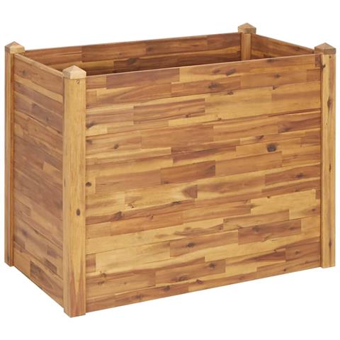 Letto Rialzato Da Giardino 110x60x84 Cm Legno Massello D'acacia - Foto 1