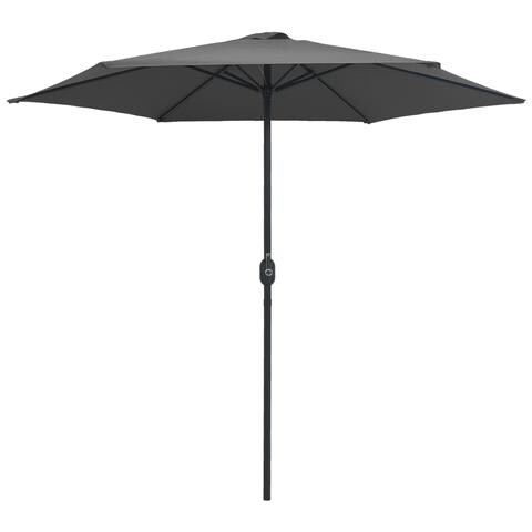 Ombrellone Da Esterni Con Palo In Alluminio 270x246cm Antracite - Foto 1