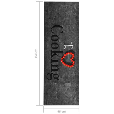 Lusso Casadino -  Tappetino Da Cucina Lavabile Cooking 45x150 Cm - Foto 5