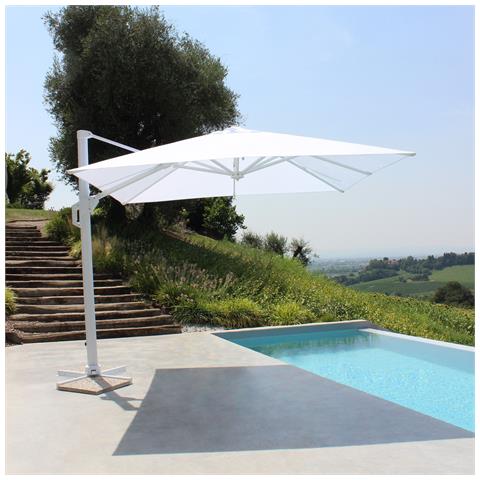 Drax - Ombrellone 3x3 M Con Palo Laterale E Telo In Nylon - Foto 2