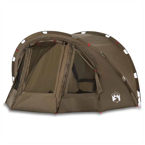 Tenda da Pesca per 4 Persone Verde Oliva Impermeabile - Foto 1