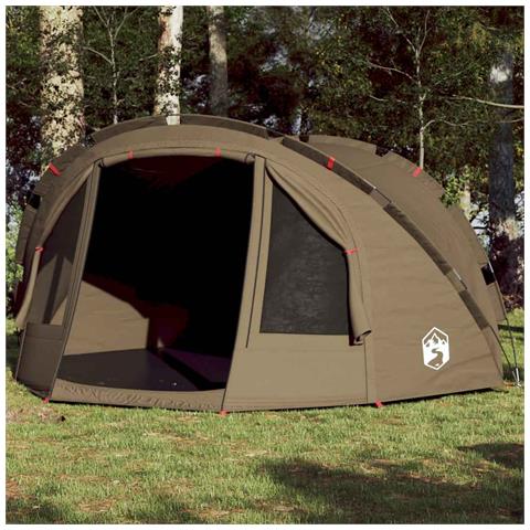 Tenda da Pesca per 4 Persone Verde Oliva Impermeabile - Foto 2