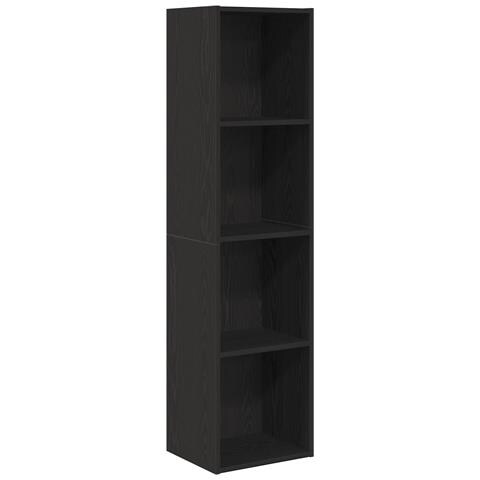 Cabinet per Libri/Cabinet per TV Rovere Nero 36x30x143 cm - Foto 1