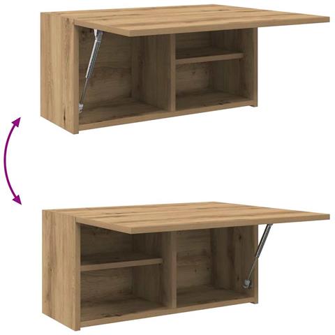 Mobiletto da Bagno Rovere Artigianale 60x25x30 cm Truciolato - Foto 9