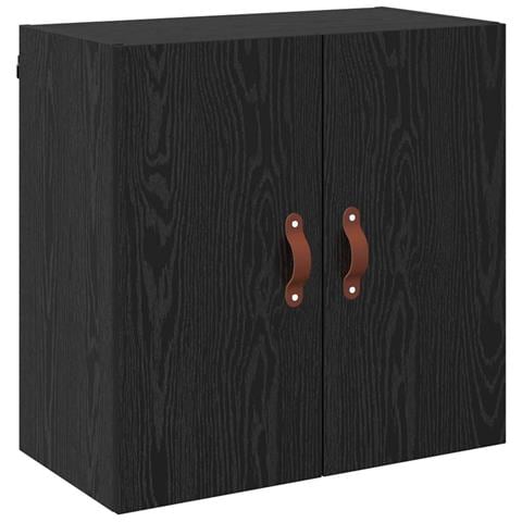 Armadietto a muro Rovere nero 60 x 31 x 60 cm Legno multistrato - Foto 1