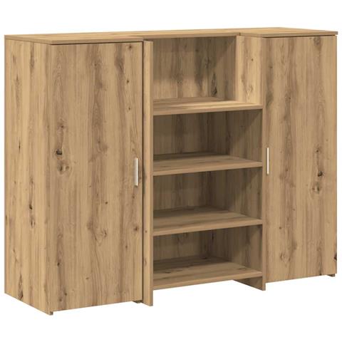 Banco Reception Rovere Artigianale 135x50x103,5cm in Truciolato - Foto 1