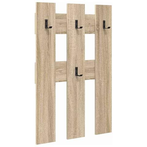 Appendiabiti a muro rovere sonoma 65 x 3 x 100 cm - Foto 1