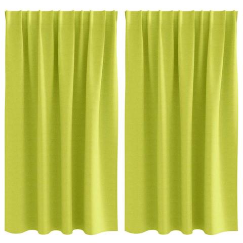 Tende con tende 2 pcs Mela verde Poliestere - Foto 1