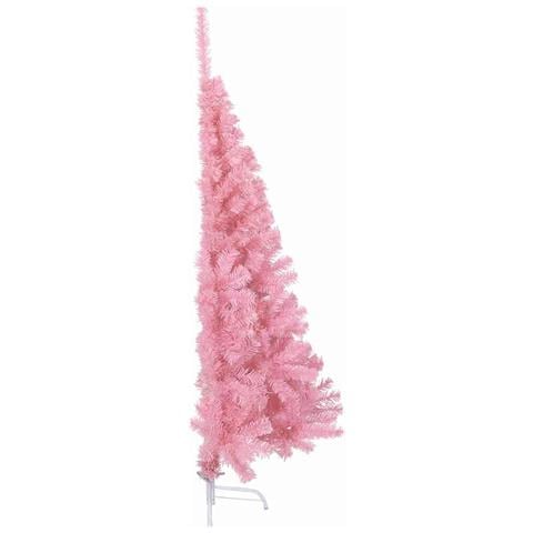 Albero di Natale artificiale con luci integrate Rosa 150 cm PVC - Foto 9