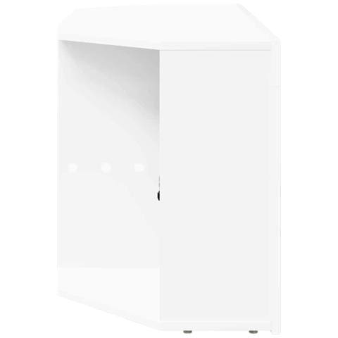 Mobile TV LED Angolare Bianco 100 x 40 x 50 cm - Foto 9