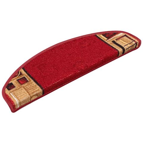 Tappetini per Scale Autoadesivi 5 pz 65x21x4 cm Rossi - Foto 2