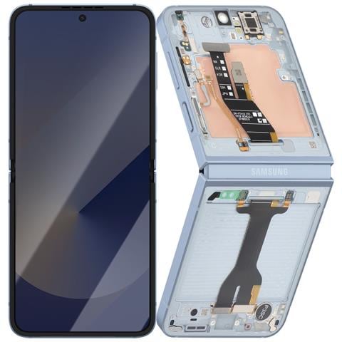 Schermo Interno Amoled Completo Per Galaxy Z Flip 6 Service Pack, Blu - Foto 1