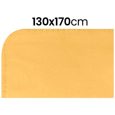Coperta In Morbido Pile 130x170 Cm Calda Per Divano E Letto, Arancione - Foto 5
