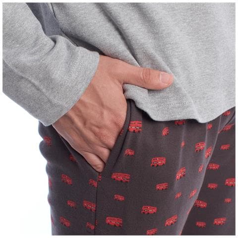 Pigiama Da Uomo In Cotone A Maniche Lunghe Klp4 - Foto 6