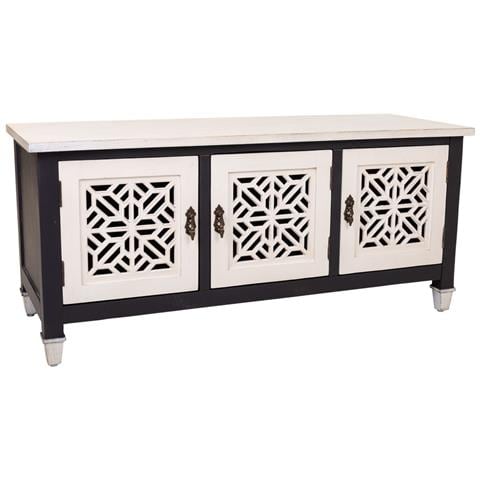 Mobile Base In Legno Bianco 105,5x40x46h - Foto 1