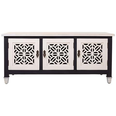 Mobile Base In Legno Bianco 105,5x40x46h - Foto 2