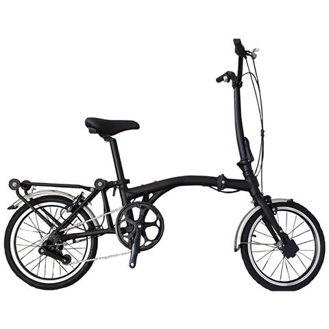 Bici Misura 16 Pieghevole Linea Folding Telaio In Alluminio 3v Bicicletta Richiudibile Sistema Per Trasporto Agevolato - Taglia Unica Titanio Opaco - Foto 2