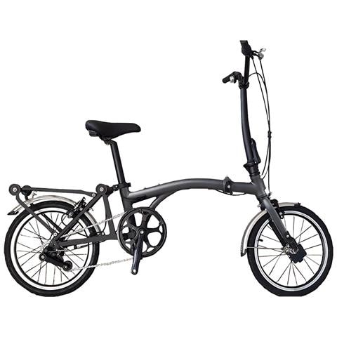 Bici Misura 16 Pieghevole Linea Folding Telaio In Alluminio 3v Bicicletta Richiudibile Sistema Per Trasporto Agevolato - Taglia Unica Titanio Opaco - Foto 1