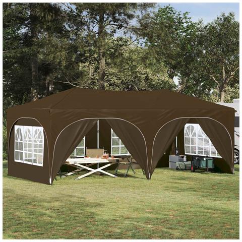 Tenda per feste a pop-up 575 x 288 x 245 cm Tortora - Foto 2