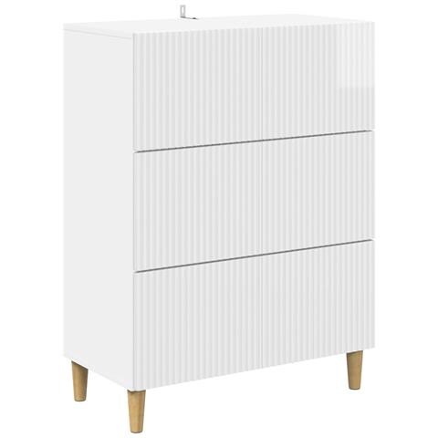 Mobile con Cassetti Bianco Lucido 66 x 34,5 x 90 cm - Foto 1