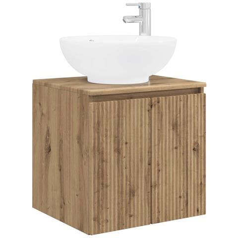 Mobile Lavabo da Parete Rovere Artigianale 49,5 x 44,5 x 65 cm - Foto 1
