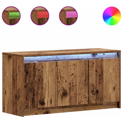Mobile TV 100 x 34 x 50 cm Legno antico Legno ingegnerizzato - Foto 1
