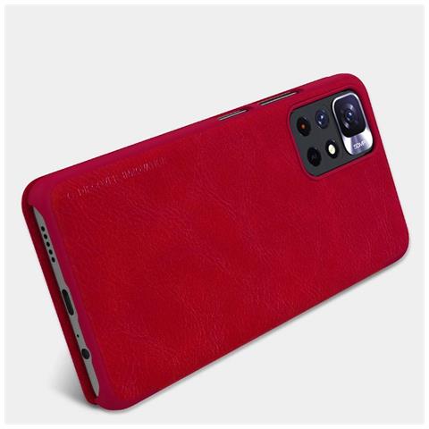 Custodia Nillkin Qin Per Xiaomi Redmi Note 11t 5g / Note 11s 5g / Note 11 5g (cina) / Poco M4 Pro 5g, Custodia Protettiva Per Fotocamera, Con Cover Flip, Colore Nero. - Foto 1