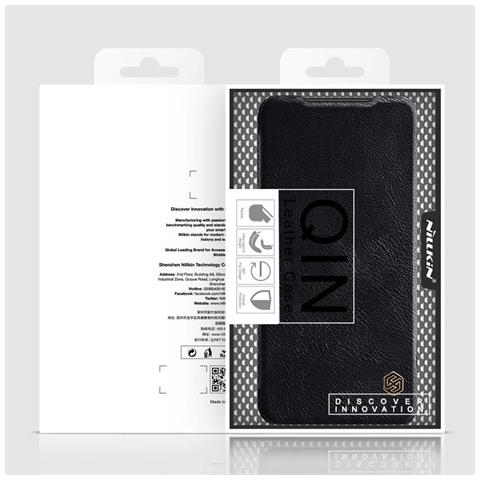 Custodia Nillkin Qin Per Xiaomi Redmi Note 11t 5g / Note 11s 5g / Note 11 5g (cina) / Poco M4 Pro 5g, Custodia Protettiva Per Fotocamera, Con Cover Flip, Colore Nero. - Foto 2