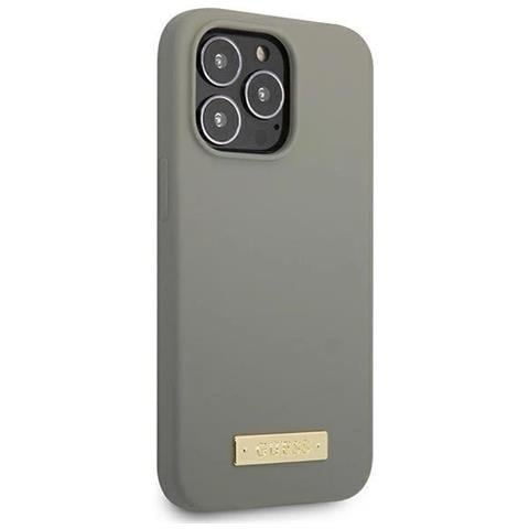Guess Guhmp13xsplg Iphone 13 Pro Max 6.7 Grigio /grigio Custodia In Silicone Con Logo Magsafe - Foto 1