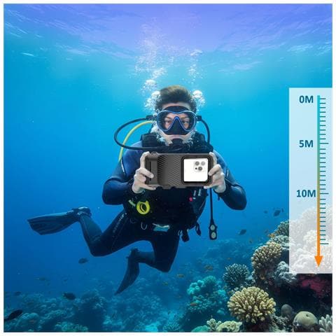 Custodia Universale Ipx8 Impermeabile Per Telefono, Colore Nero E Grigio Tech-protect - Foto 7