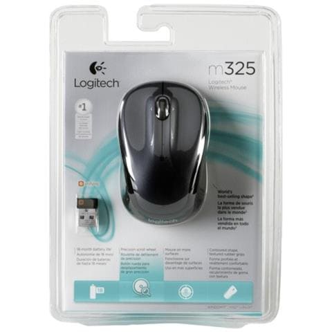 Mouse Wireless M325 1000 DPI Grigio Scuro  - Foto 6
