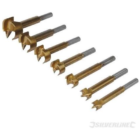 273203 Punte Forstner Rivestite In Titanio 7 P. zi 12 - 35 Mm - Foto 3