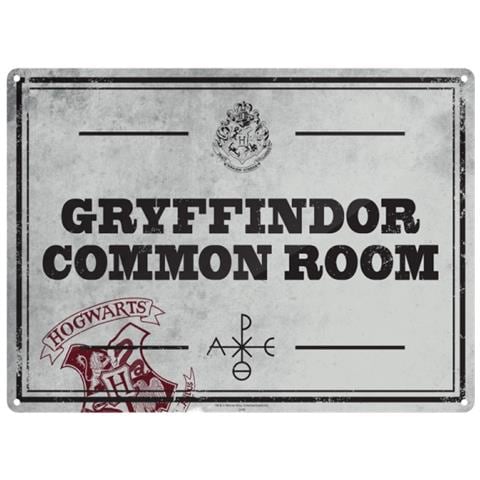 Harry Potter: Common Room (targa Metallica Piccola)  - Foto 1