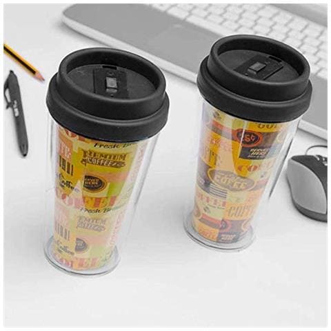 Bicchiere Con Coperchio E Doppia Parete Coffee - Foto 6
