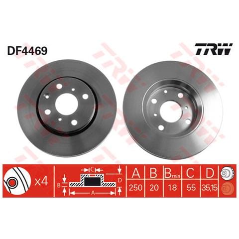 2 Dischi Freno Df4469 - Foto 2