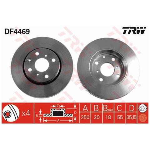 2 Dischi Freno Df4469 - Foto 1