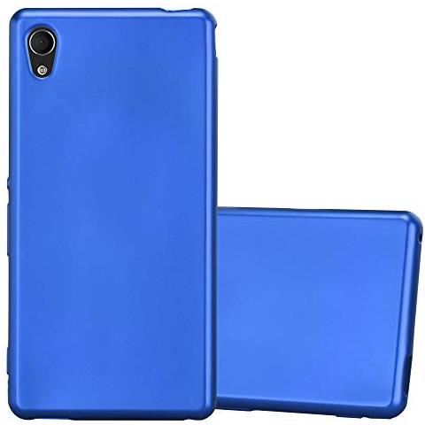 Custodia Compatibile Con Sony Xperia M4 Aqua In Blu Metallico - Coperchio Protettivo In Silicone Tpu Flessibile - Foto 1