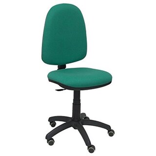 Idealsedie Sedia Operativa Dattilo Ergonomica - Braccioli, Base In Plastica, Elevazione A Gas, Ruote Per Parquet, Rivestimento Ignifugo, Certificata EN-1335, Colori A Scelta (Nero, Blu, Rosso)