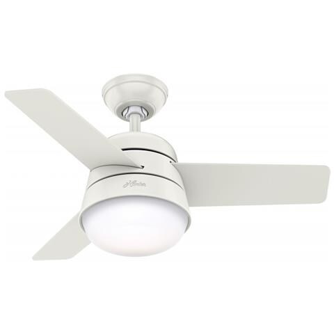 Ventilatore Da Soffitto Finley 91 We Colore Bianco / Legno Grezzo, Pale Bicolore - Foto 2