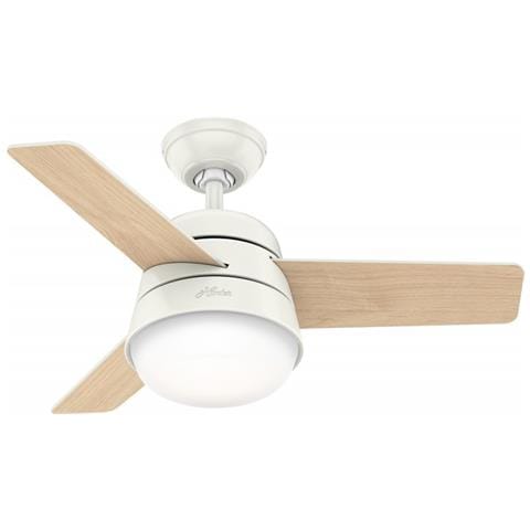 Ventilatore Da Soffitto Finley 91 We Colore Bianco / Legno Grezzo, Pale Bicolore - Foto 1